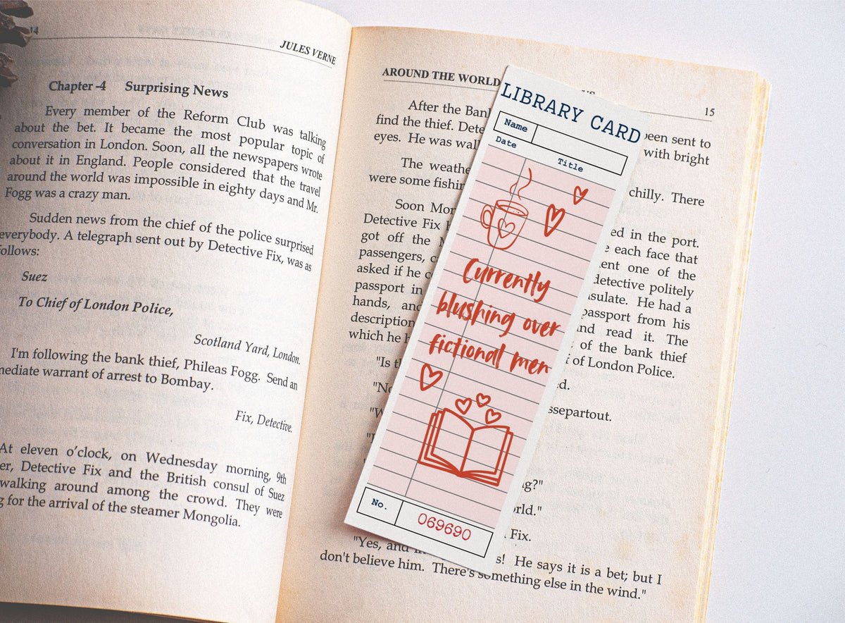 Currently blushing over fictional Men - Bookmark