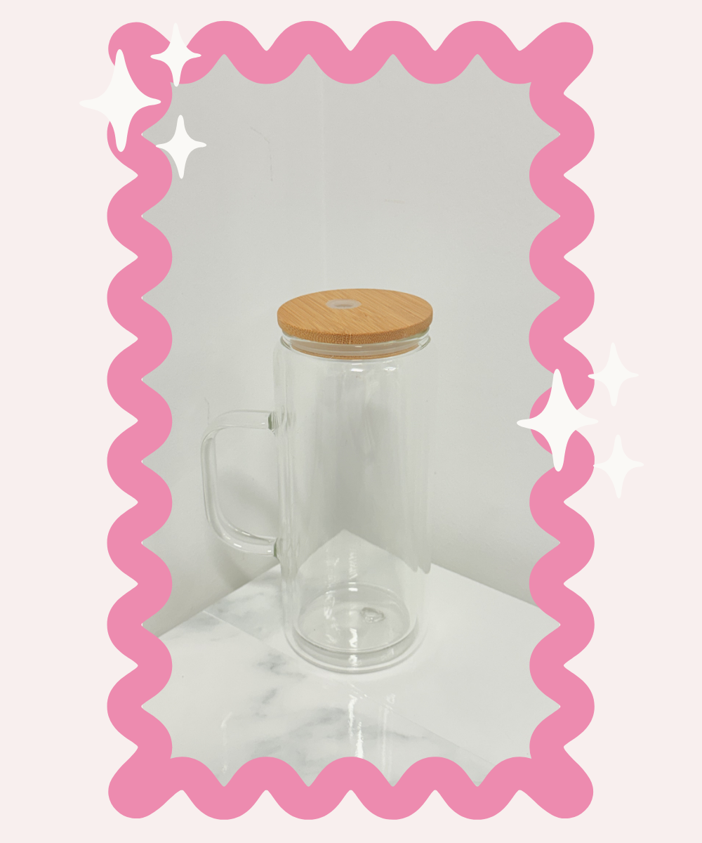 20oz Glass handle Tumbler