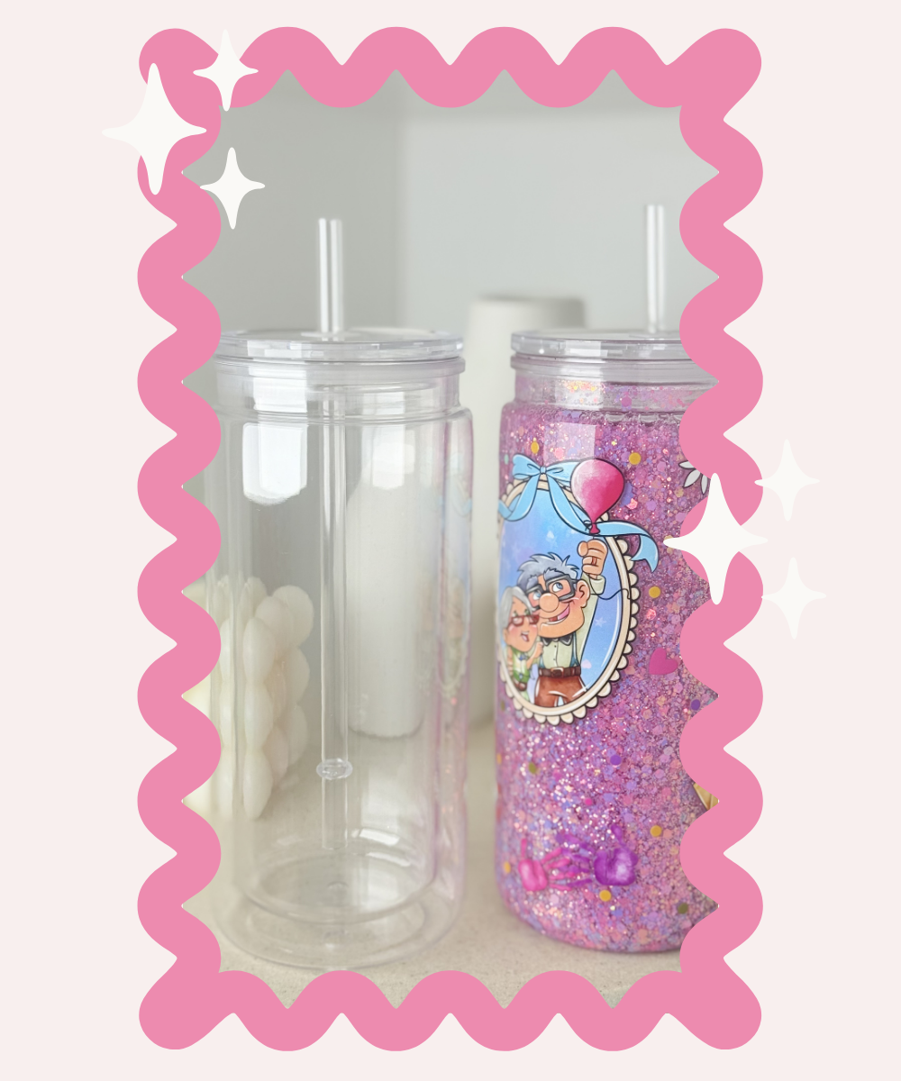 20oz Acrylic Snow Globe Tumbler