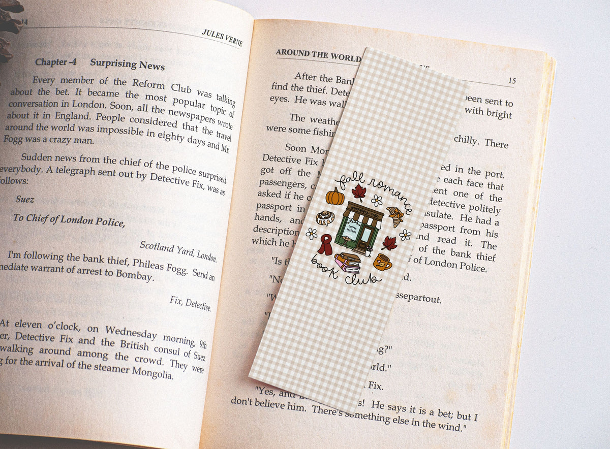 Fall Romance Book Club- Bookmark