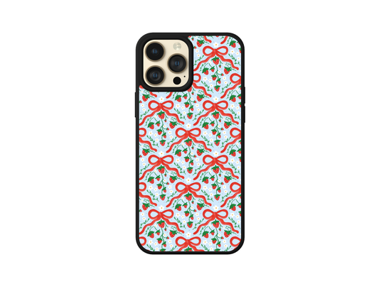 Phone case - Strawberry Bow Garden