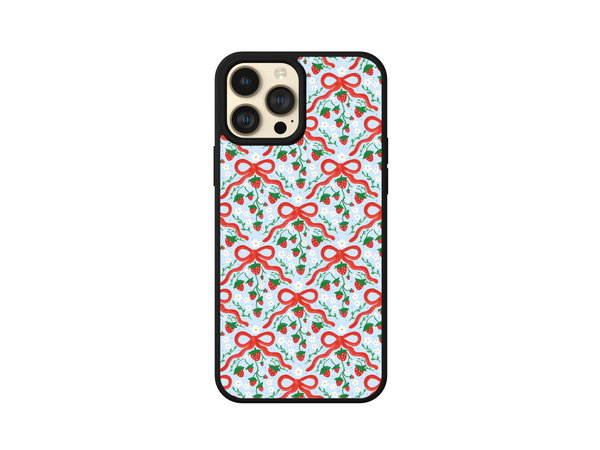 Phone case - Strawberry Bow Garden
