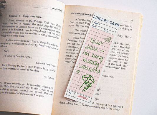 Quiet please, im being morally corrupted - Bookmark