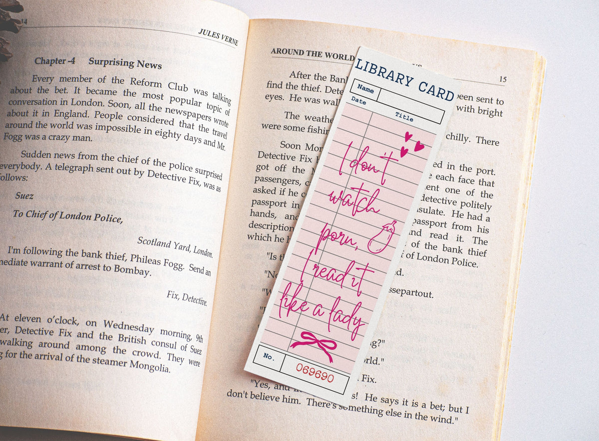I dont watch ****, I read it - Bookmark