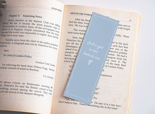 'Just a girl in her bookish era' - Bookmark