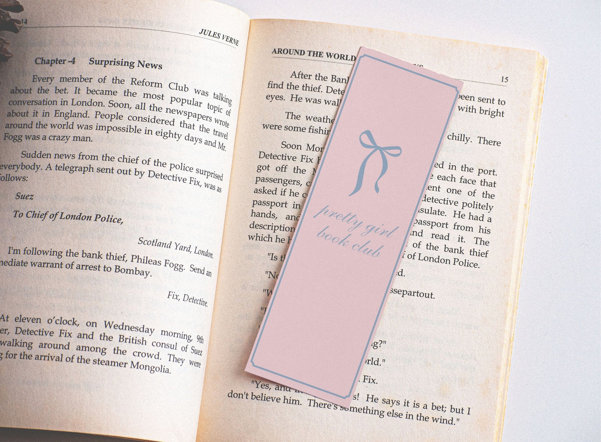 'Pretty girl book club' - Bookmark